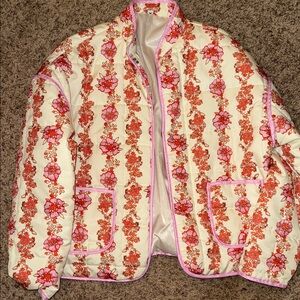 Floral Patterned Women's Jacket